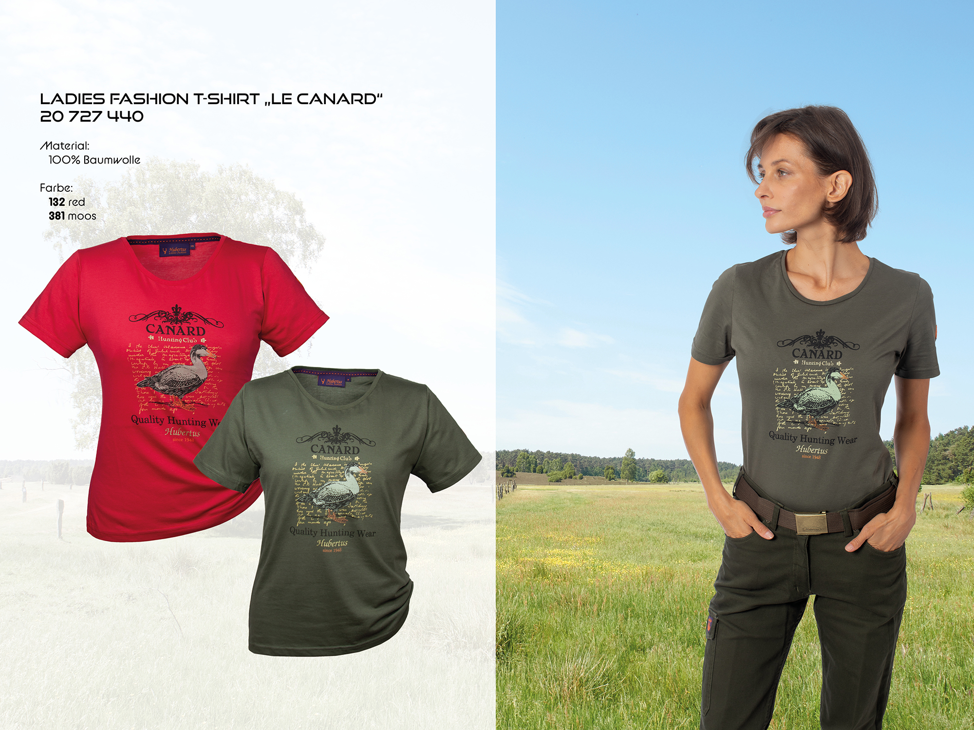 Ladies Fashion T-Shirt „Le Canard“